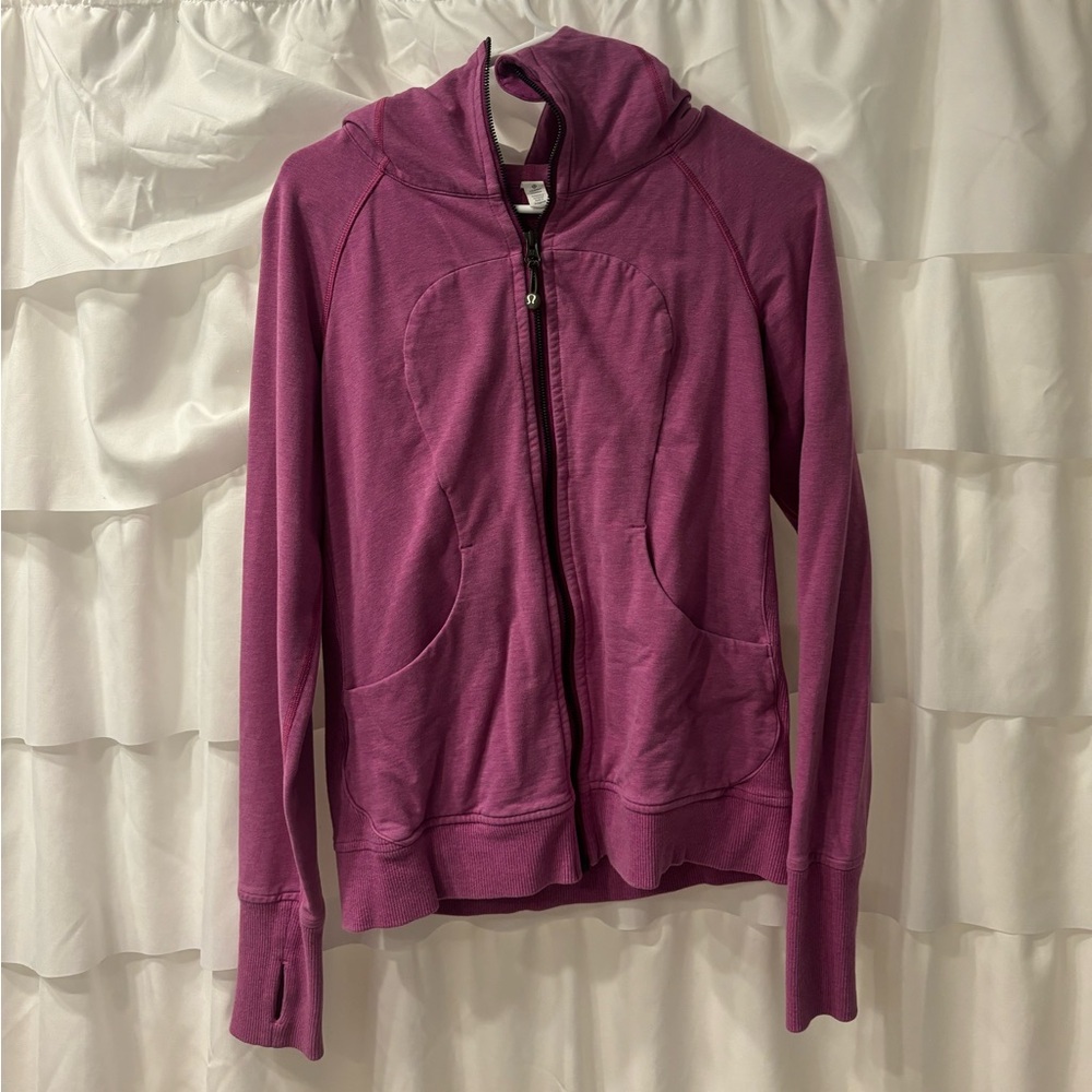 Lululemon scuba zip up hoodie in magenta